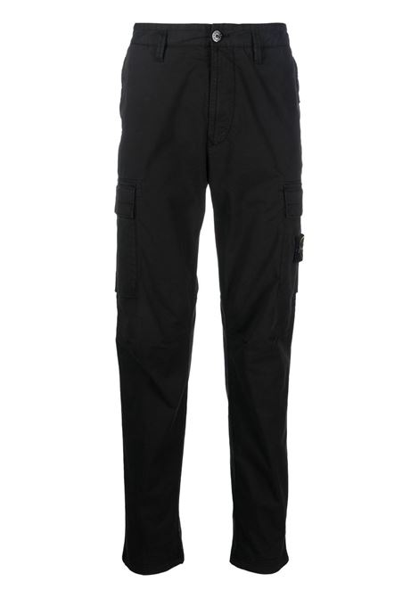 pantaloni 3100031 stretch uomo neri STONE ISLAND | L1S15 3100032 S0A10V0029